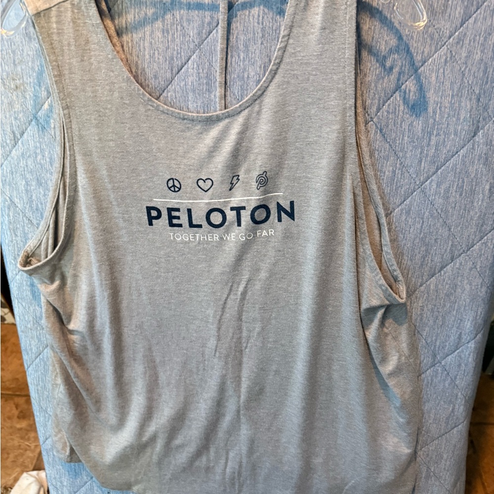 Peloton Heather Gray Athletic Tank